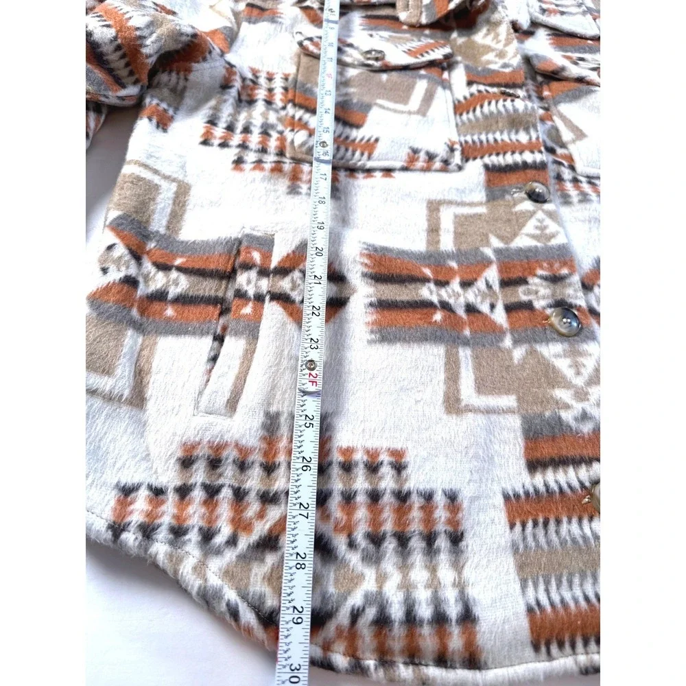 ASHLEY by 26 International Geometric Shacket Outerwear Women's‎ Size XL Aztec